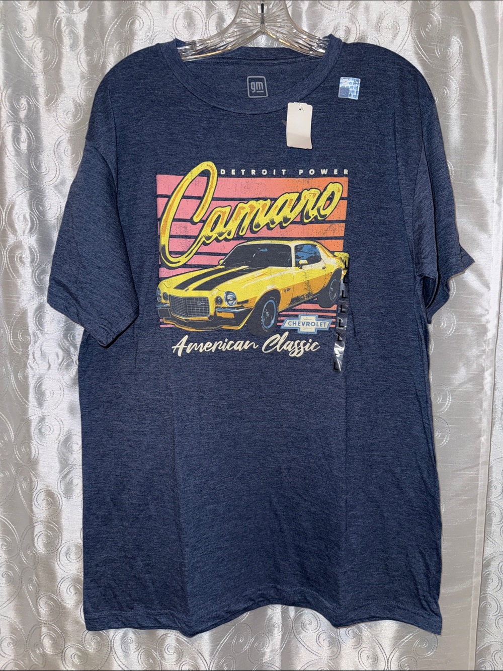 NWT GM Chevrolet Camaro Graphic Tee - Navy Blue Men’s Size Large 🔥 G11